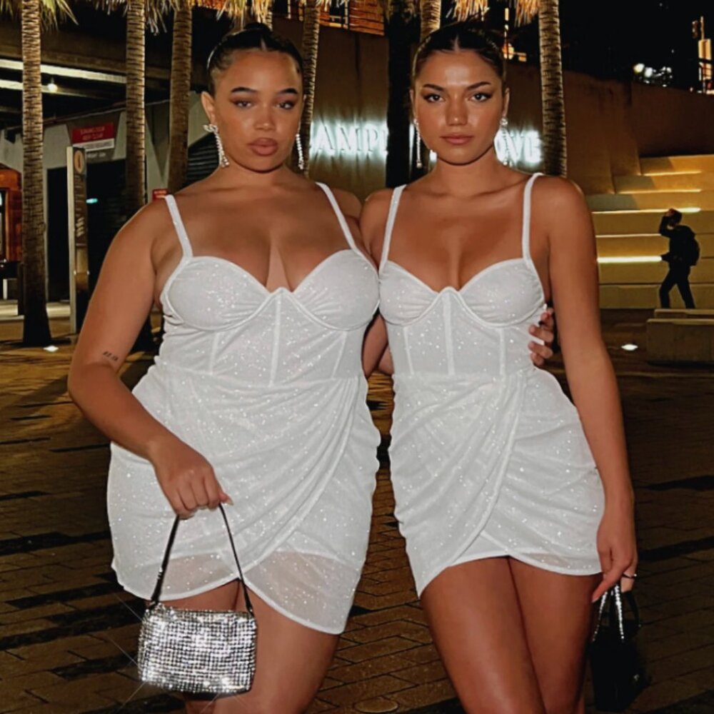 White Fox Surprise Surprise Mini Dress - NWT